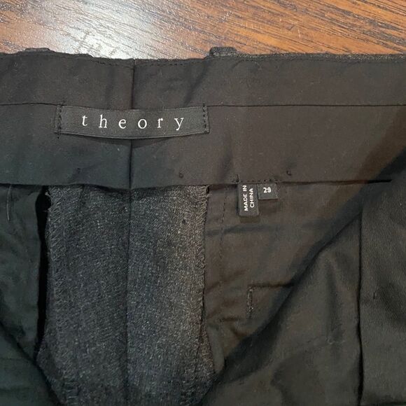 NWT THEORY Charcoal Dress Pants 29” Waist - Picture 3 of 6
